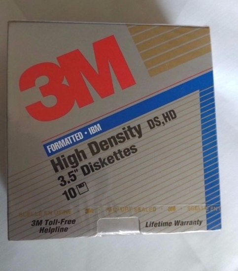 Picture of 3.5High Density 3M Diskettes IBM Format 12881