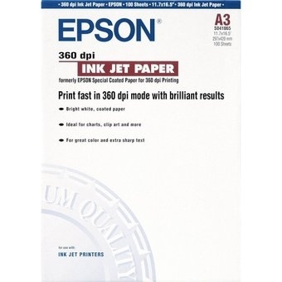 Picture of A3 Epson 360 dpi Paper (100 Sheets)