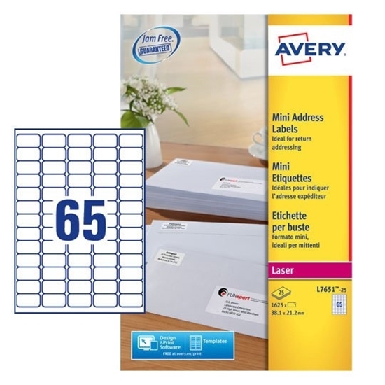 Picture of Avery Labels 38.1 X 21.2mm