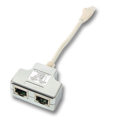 Picture of CAT T- ADAPTOR 1X10-100 BASE T 1XISDN
