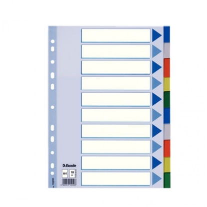 Picture of Esselte Divider 10 Tabs PLASTIC