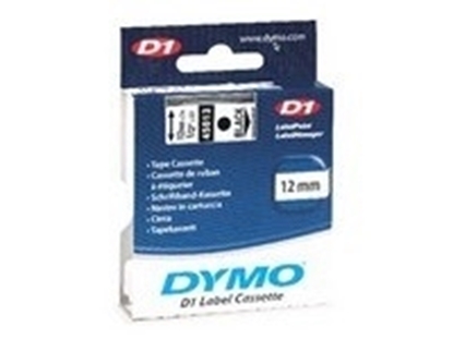 Picture of Esselte DYMO 12mm Black White Tape
