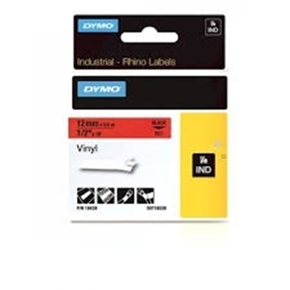 Picture of Esselte DYMO ID1 12mm Black Red Tape
