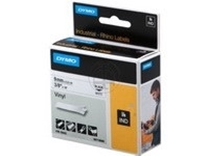 Picture of Esselte DYMO ID1 9mm Black White Tape