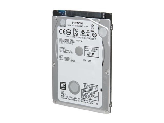 Picture of Hitachi 2.5" 500GB SATAIII Hard Disk