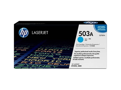Picture of HP #503A Colour LJet 3800 Cyan Toner 6000 CP 3505