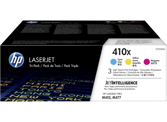 Picture of HP #410X Colour laser  3-Pack (Cyan/ Magenta/ Yellow) Pack