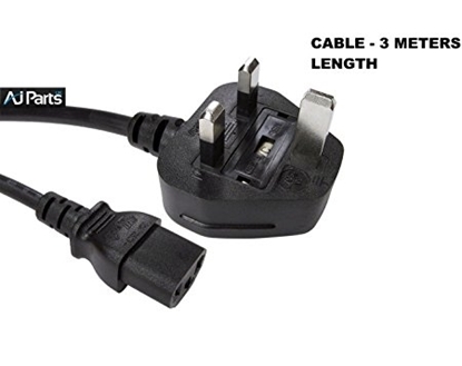 Picture of IEC Computer Power cable 3M w/UK 13A