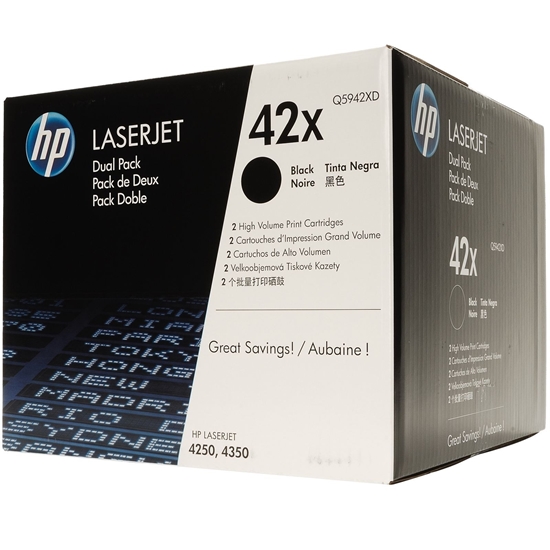 Picture of HP Dual Pack Q5942X LJ 4250 Series Toner