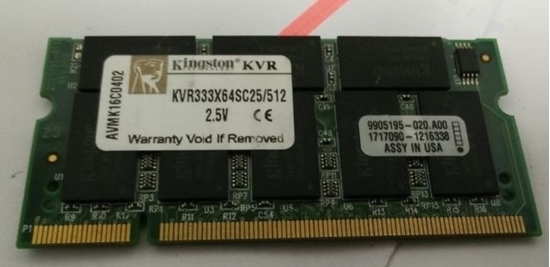 Picture of Kingston 512MB DDR333 PC 2700 Notebook Memory - Discontinued