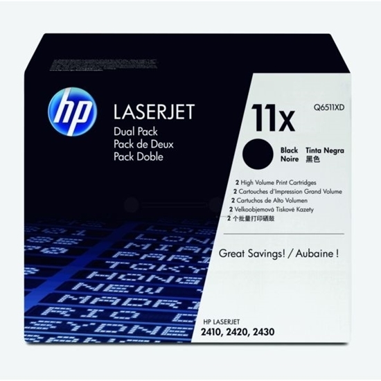 Picture of HP #11XD (Dual Pack Q 6511X) LJ 2410/ 2420 Toner