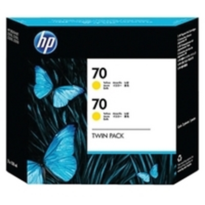 Picture of HP 2 X #70 Yellow Ink Cartridge