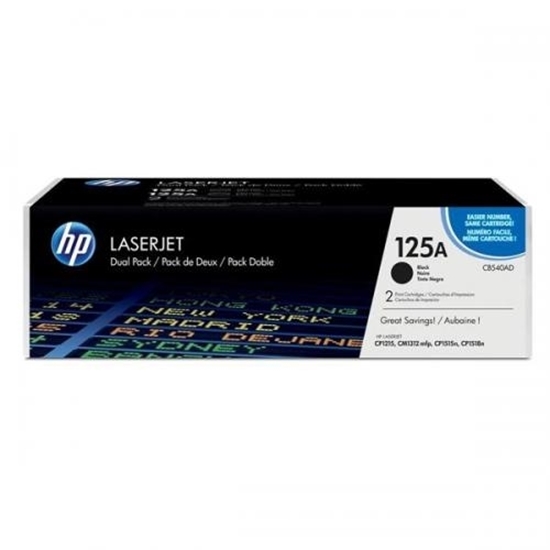 Picture of HP  #125A Dual PAck Black Toner for Color Laser CP1215