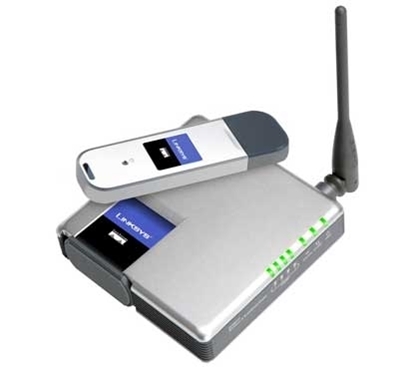 Picture of Linksys wireless Router + Wireless-G USB