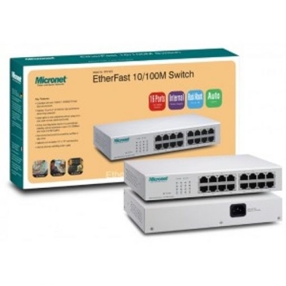 Picture of Micronet 10/100 16 port Desktop Switch