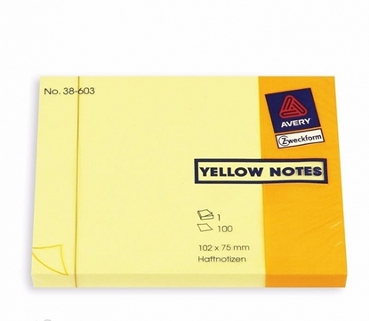 Picture of ZweckForm Yellow Notes 76X102