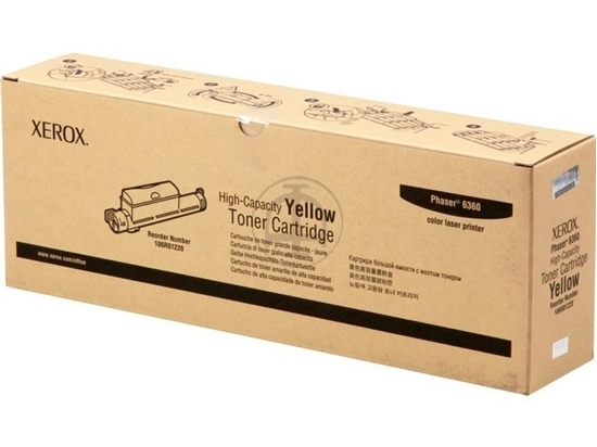 Picture of Xerox Yellow  Phaser 6360 High Capacit