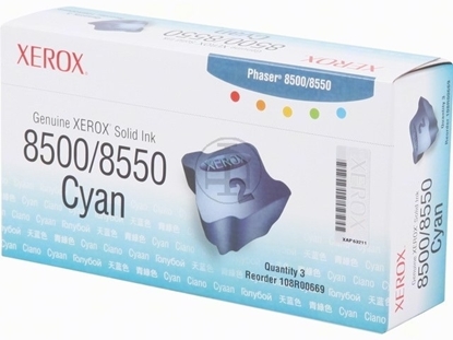 Picture of Xerox Phaser 8500 / 8550 Cyan Ink 3 sticks