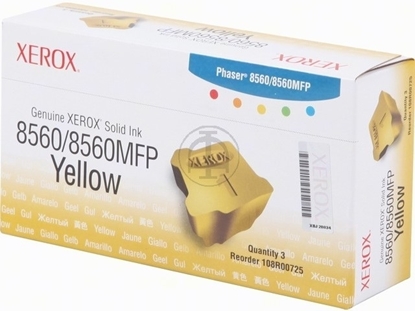 Picture of Xerox Phaser 8560 Yellow Wax ColorStix Ink