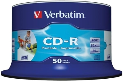 Picture of Verbatim Spindle 50 pcs Printable CDR