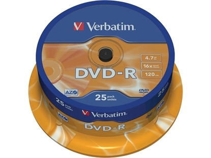 Picture of Verbatim Spindle 25 pcs DVD-R 8X Advanced