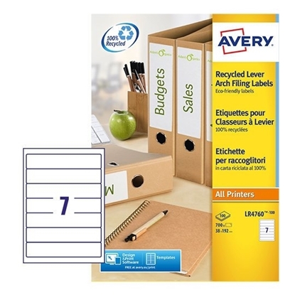 Picture of Zweckform Labels Box File A4 192 X 38mm