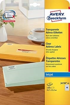 Picture of ZweckForm InkJet Label Transparent