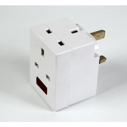 Picture of 3Way  Power Adaptor 13A 250V With Neon