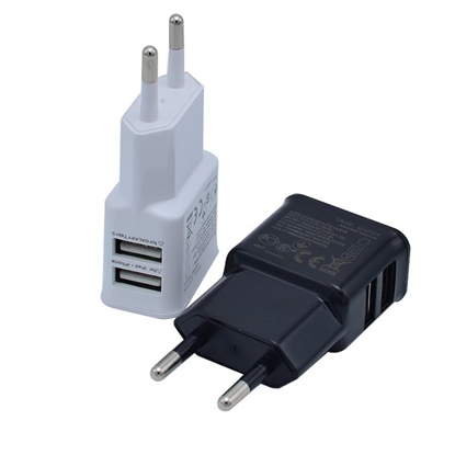 Picture of 5V -2USB Port 1000mA Fast Charging  Adaptor
