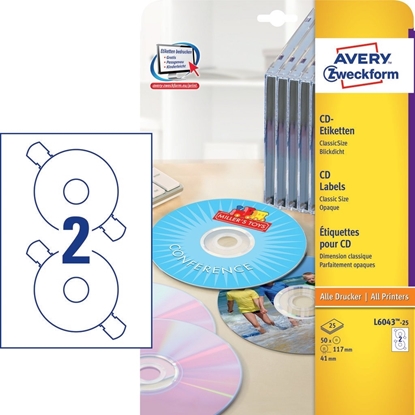 Picture of Zweckform CD/ DVD Label ( 50 Labels) MATTE