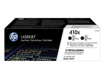 Picture of HP  #410X  Dual pack  Colour laser  Black