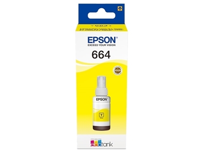 Picture of C13T664440 EPSON L355 INK YELLOW 70ml 6500pages bottle EcoTank 664