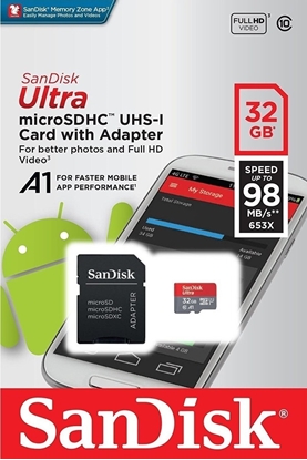 Picture of Sandisk 32GB Micro SD Memory Card