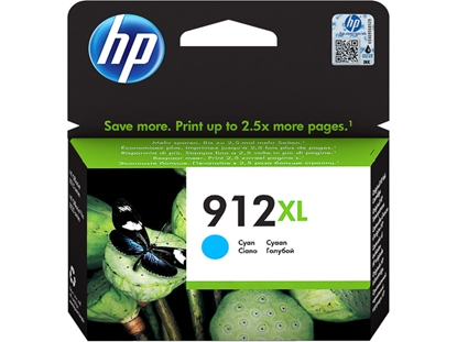 Picture of HP #912XL OfficeJet 8010 High Cap. Cyan Ink